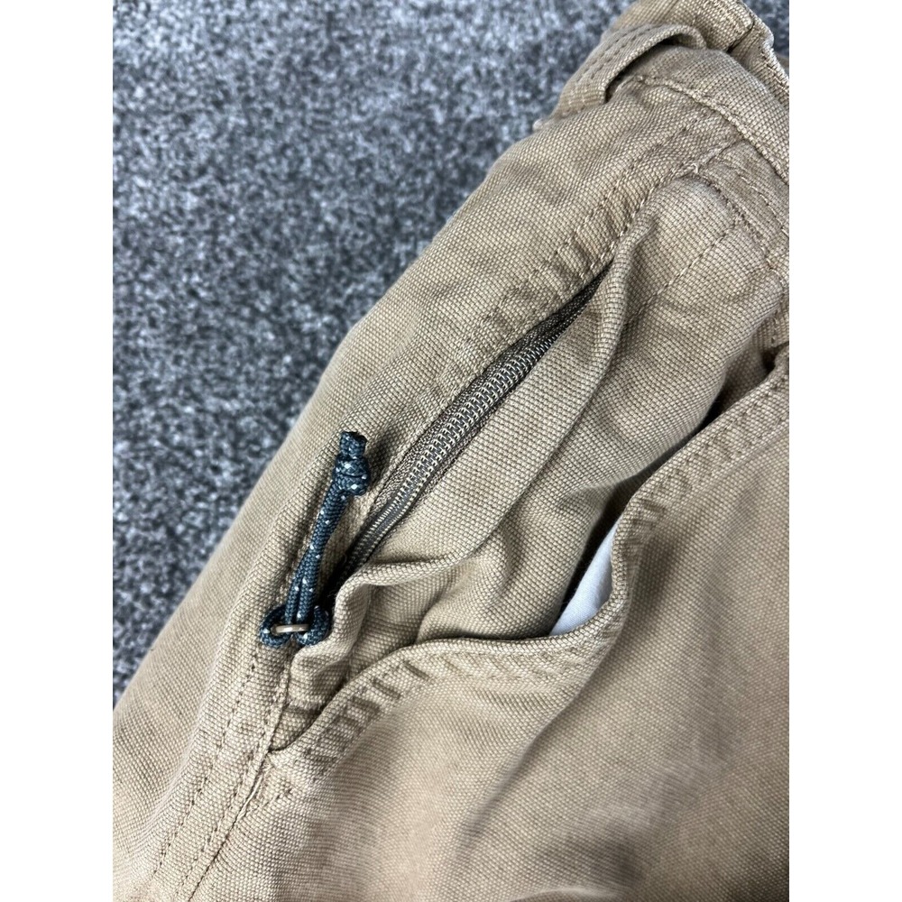 Columbia Cargo Pant Regular Fit Side Pocket Tan Canvas Cotton Mens 30x32 - Picture 15 of 16